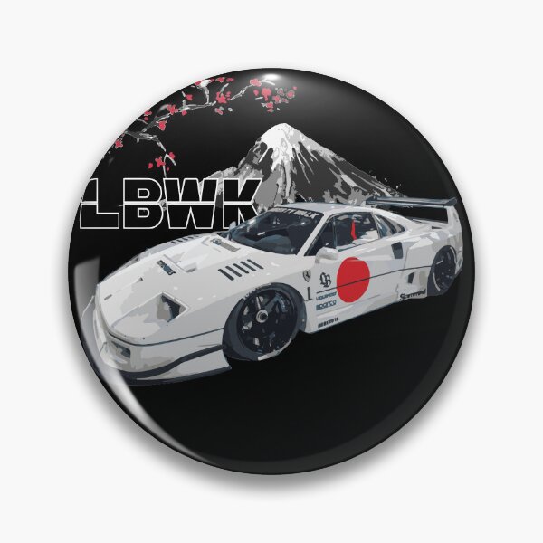 Item preview, f40 japan rising sun slammed stanced widebody bosozuku japan LBWK liberty walk body kit designed and sold by cowtownCOWBOY.