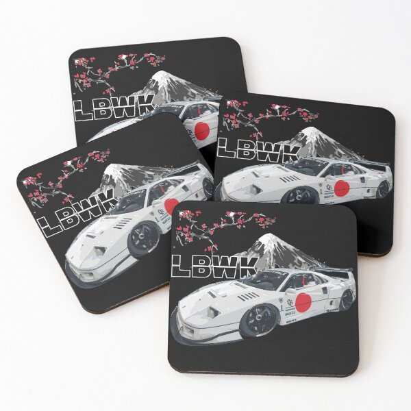 Item preview, f40 japan rising sun slammed stanced widebody bosozuku japan LBWK liberty walk body kit designed and sold by cowtownCOWBOY.
