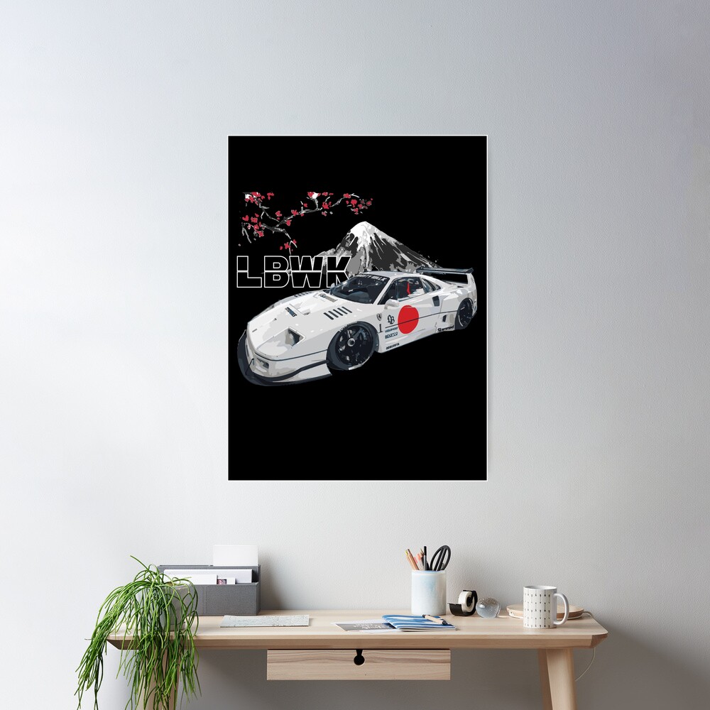 f40 japan rising sun slammed stanced widebody bosozuku japan