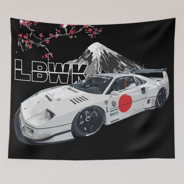 Item preview, f40 japan rising sun slammed stanced widebody bosozuku japan LBWK liberty walk body kit designed and sold by cowtownCOWBOY.