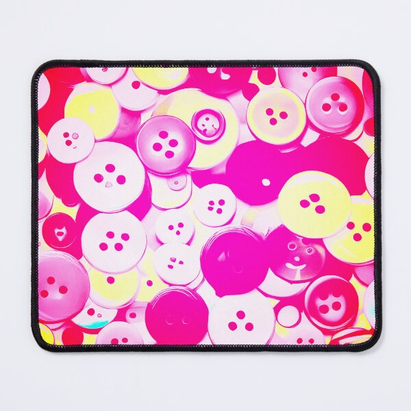 Item preview, Abstract Buttons - Red, Pink, Yellow designed and sold by asurtiumgreen.