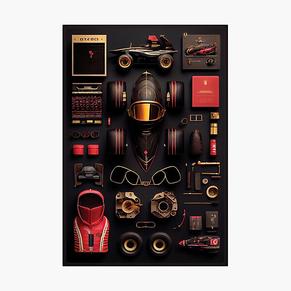 Item preview, Knolling F1 costumes and props GF designed and sold by Adwik.