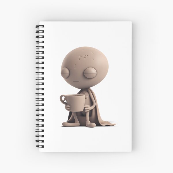 Item preview, Cute Alien on a Coffee Break - The Stone Collection designed and sold by FiveIntentions.
