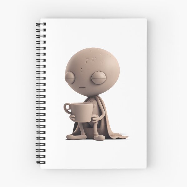 Item preview, Cute Alien on a Coffee Break - The Stone Collection designed and sold by FiveIntentions.