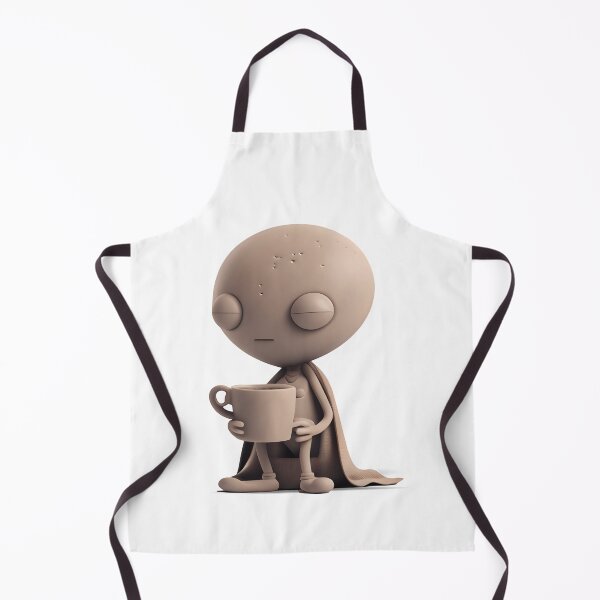 Item preview, Cute Alien on a Coffee Break - The Stone Collection designed and sold by FiveIntentions.