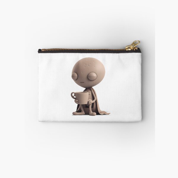 Item preview, Cute Alien on a Coffee Break - The Stone Collection designed and sold by FiveIntentions.