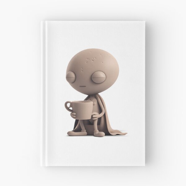 Item preview, Cute Alien on a Coffee Break - The Stone Collection designed and sold by FiveIntentions.