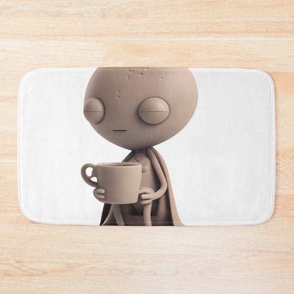 Item preview, Cute Alien on a Coffee Break - The Stone Collection designed and sold by FiveIntentions.