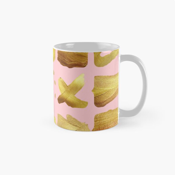 Item preview, Golden geometric pattern with pastel pink background. designed and sold by CreativeStrand.