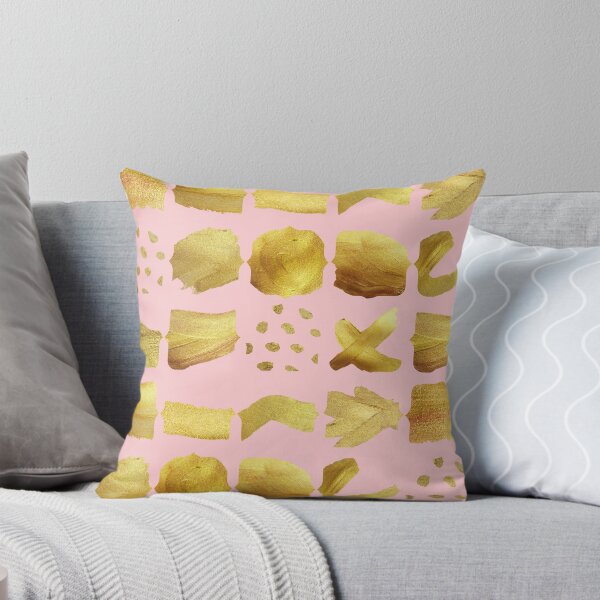 Item preview, Golden geometric pattern with pastel pink background. designed and sold by CreativeStrand.