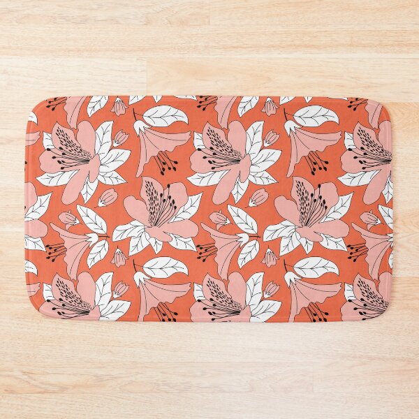 Item preview, Azalea Flower Pink Orange designed and sold by Insvy Design Studio.