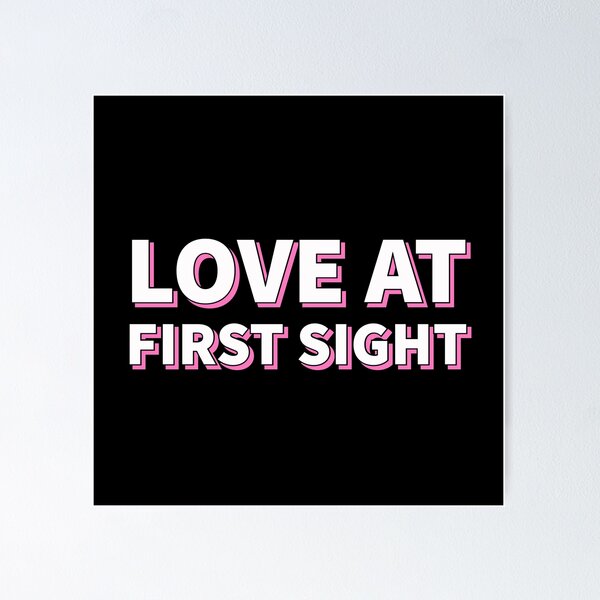 Item preview, Love at First Sight Valentine's Day Design designed and sold by SimpliText.