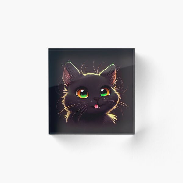 Item preview, Adorable Black Kitten Smiling designed and sold by zoericoart.