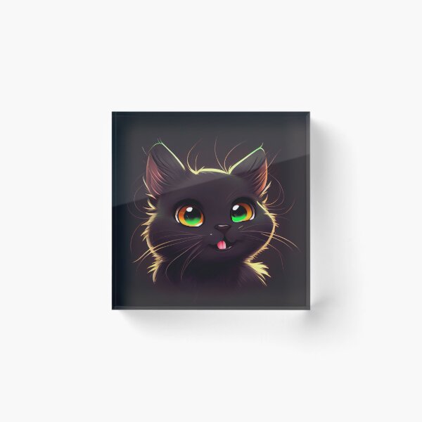 Item preview, Adorable Black Kitten Smiling designed and sold by zoericoart.