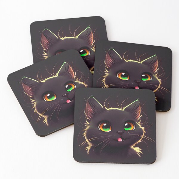 Item preview, Adorable Black Kitten Smiling designed and sold by zoericoart.