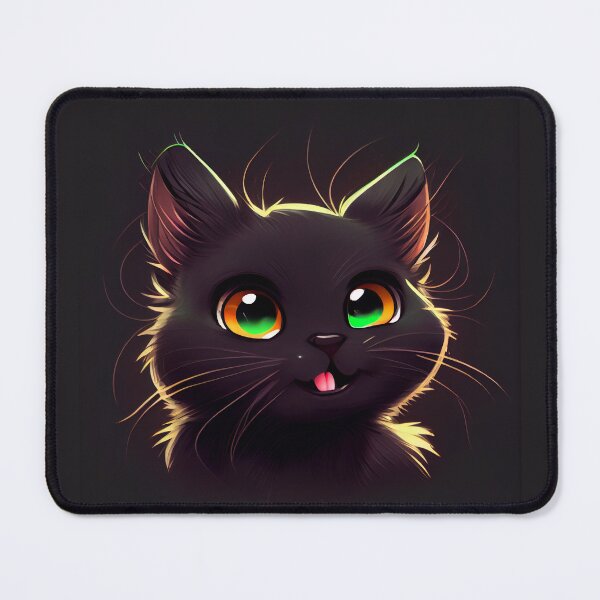 Item preview, Adorable Black Kitten Smiling designed and sold by zoericoart.