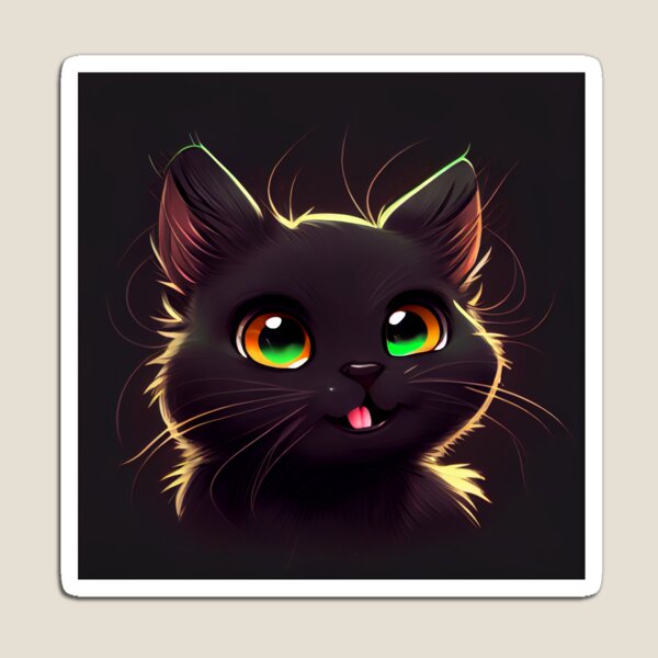 Item preview, Adorable Black Kitten Smiling designed and sold by zoericoart.