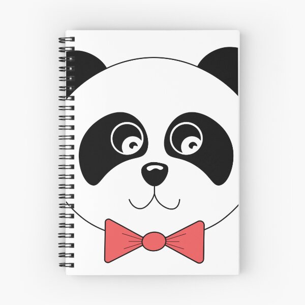 Item preview, Adorable Panda Bear Face with Red Bow Tie  designed and sold by Suzakara Designs.