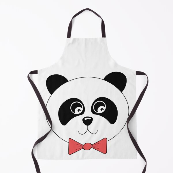 Item preview, Adorable Panda Bear Face with Red Bow Tie  designed and sold by Suzakara Designs.