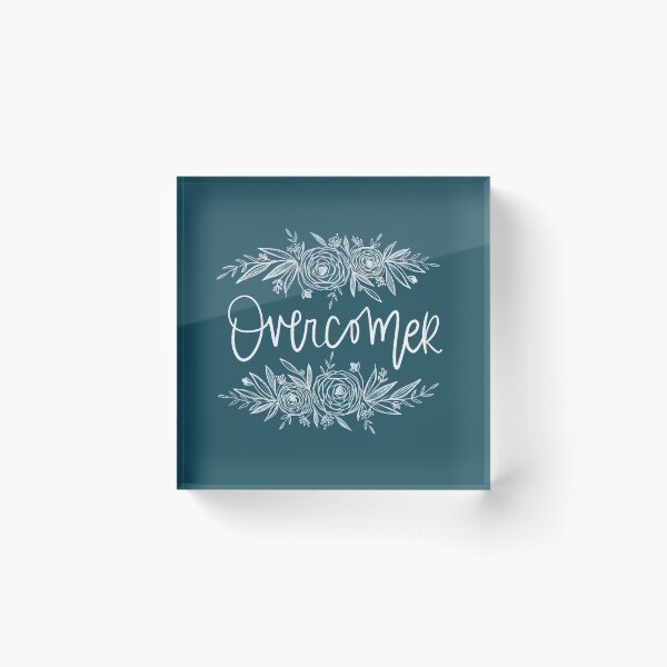 Item preview, Overcomer Floral Design White designed and sold by Daisy Ring Art.