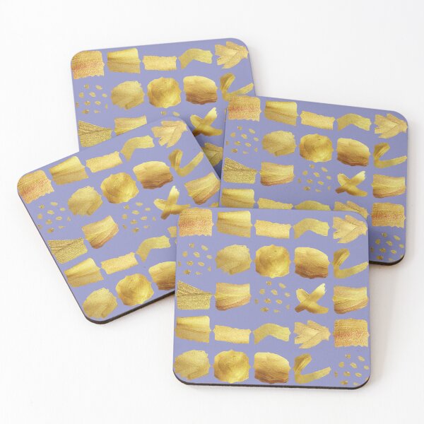 Item preview, Golden geometric pattern with lilac background. designed and sold by CreativeStrand.