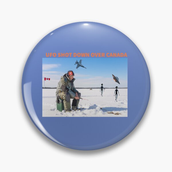 Item preview, UFO SHOT DOWN OVER CANADA - JET DOWNS FLYING OBJECT designed and sold by TechLaughs.
