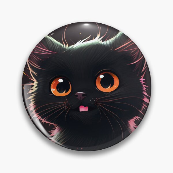 Item preview, Adorable Black Kitten Smiling designed and sold by zoericoart.