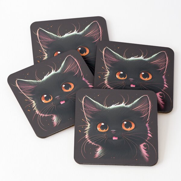 Item preview, Adorable Black Kitten Smiling designed and sold by zoericoart.