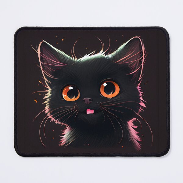 Item preview, Adorable Black Kitten Smiling designed and sold by zoericoart.