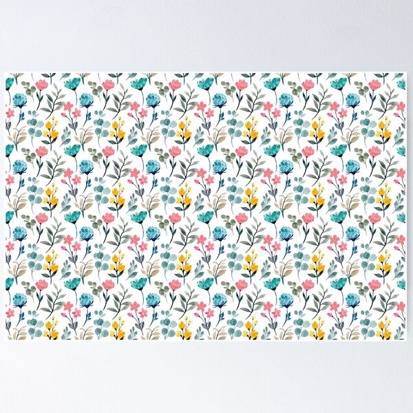 Item preview, Floral Pattern Flowers Watercolour designed and sold by Pluto237.