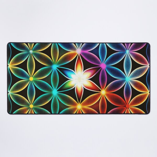 Item preview, Vibrant Flower Of Life Sacred Geometry designed and sold by ChaosEmporium.
