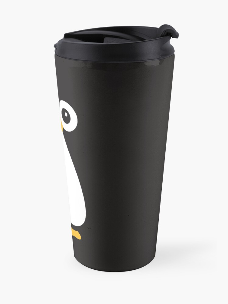 Alternate view of Cute Vector Penguin Travel Coffee Mug