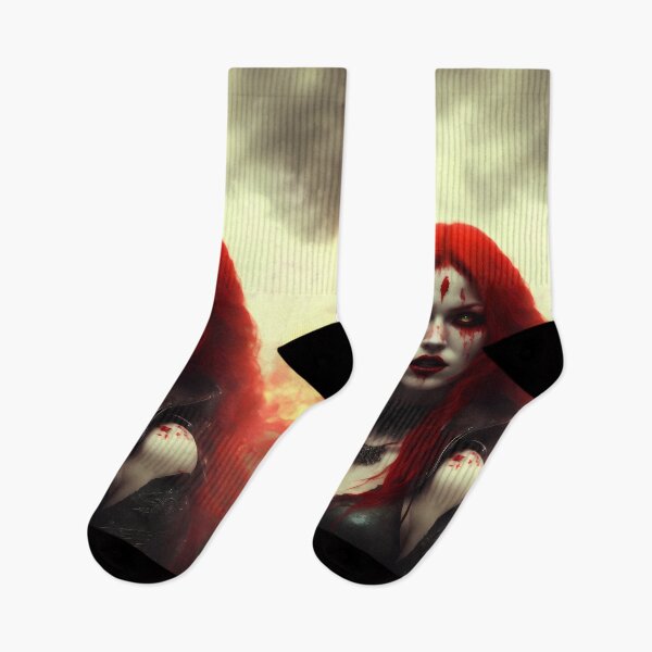 Item preview, Horror vampire woman with red hair. designed and sold by Maniock.