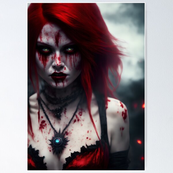 Item preview, A bloody witch woman horror halloween. designed and sold by Maniock.