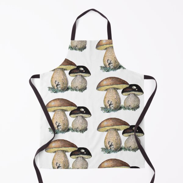 Item preview, Vintage style drawing of bolete mushrooms ready to pluck designed and sold by ETconnections.