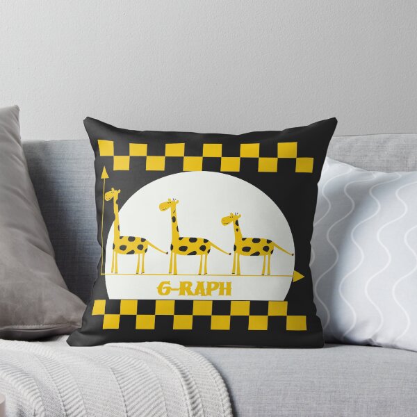 Item preview, Funny Giraffe Graph Safari Animal Squares designed and sold by fatydesignspace.