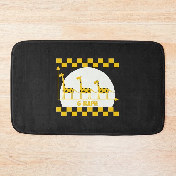 Item preview, Funny Giraffe Graph Safari Animal Squares designed and sold by fatydesignspace.