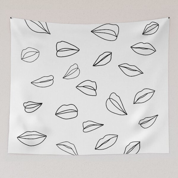 Item preview, Lip Splatter Lined No1 White designed and sold by GaiaByMila.