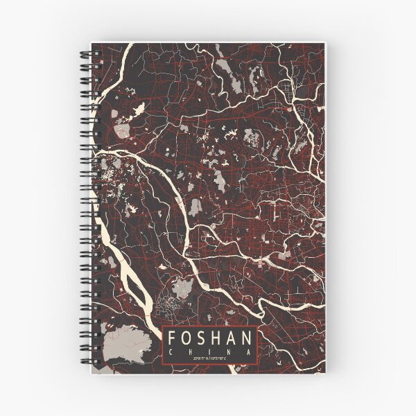 Item preview, Foshan City Map of Guangdong, China - Vector designed and sold by deMAP.