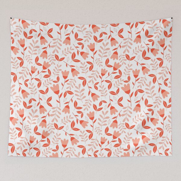 Item preview, Floral Pattern Pink Orange designed and sold by Pluto237.