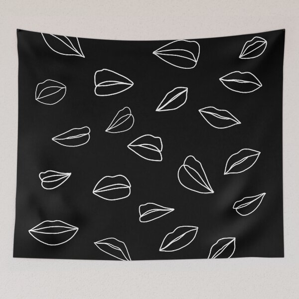 Item preview, Lip Splatter Lined No1 Black designed and sold by GaiaByMila.