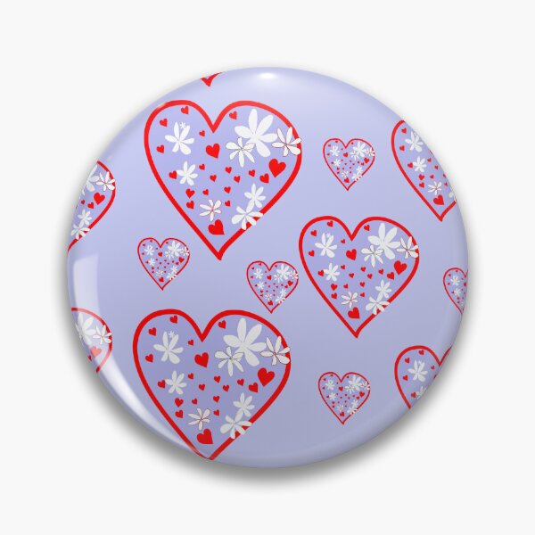 Item preview, Purple Flower Heart Pattern designed and sold by designs-by-ann.