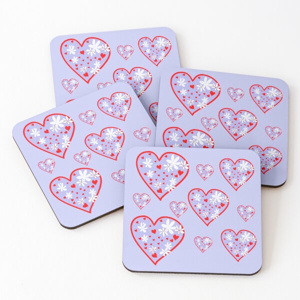 Item preview, Purple Flower Heart Pattern designed and sold by designs-by-ann.