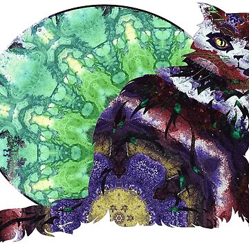 Artwork thumbnail, Cosmic Kitty - Bright Moon by MagickMama