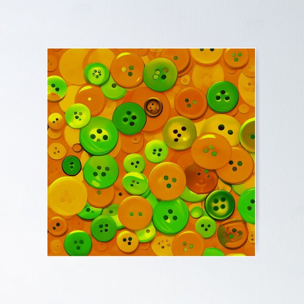 Item preview, Abstract Camouflage Buttons designed and sold by asurtiumgreen.