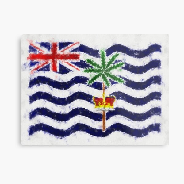 British Indian Ocean Territory Flag Reworked No. 66, Series 5 Metal Print