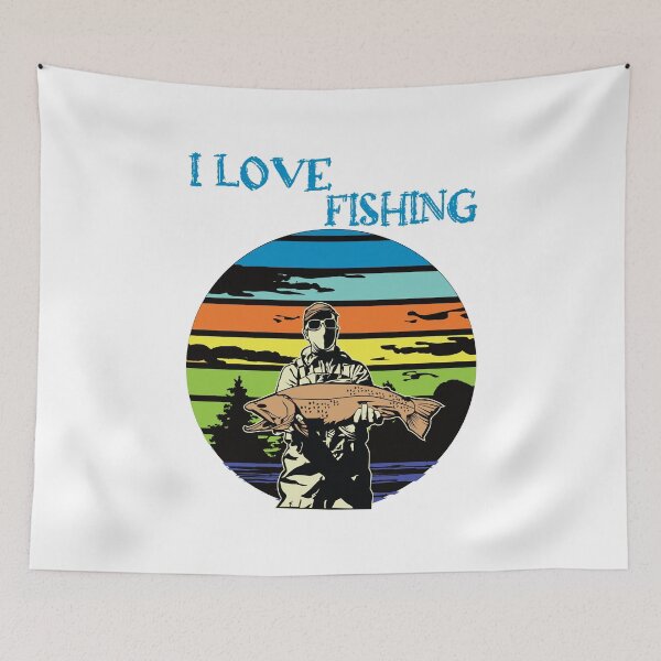 Item preview, I love fishing beautiful angler design designed and sold by ReneMM.