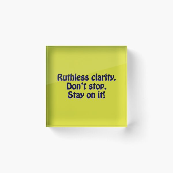 Item preview, (BF) Ruthless clarity. designed and sold by greatvibes4u.