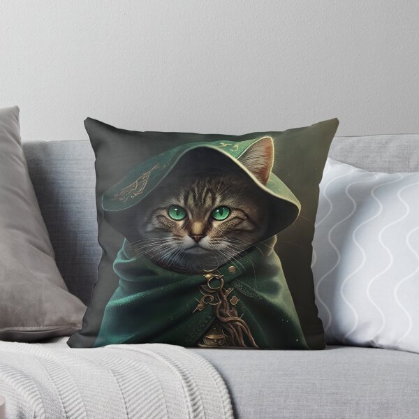 Item preview, Green Cloaked Cat designed and sold by JaiKingsdale.