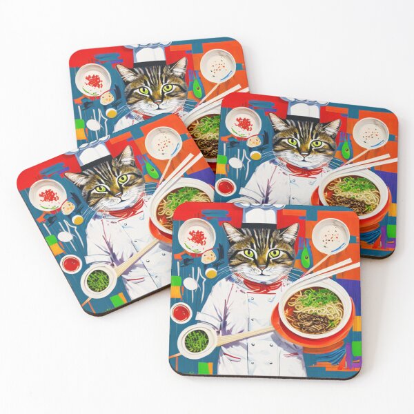 Item preview, Noodle Time with My Furry Sous Chef - A Cat's Favorite Meal designed and sold by WBP Mart.